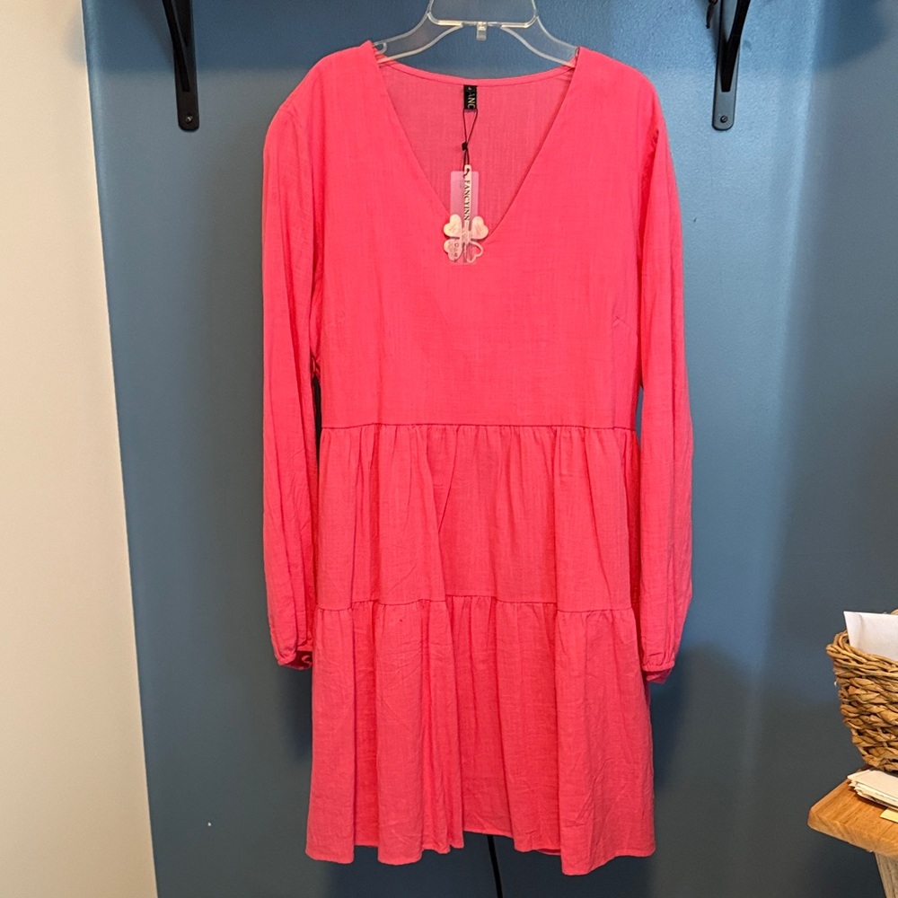 Fancyinn Pink Midi Dress